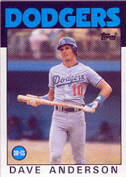 1986 Topps Baseball Cards      758     Dave Anderson